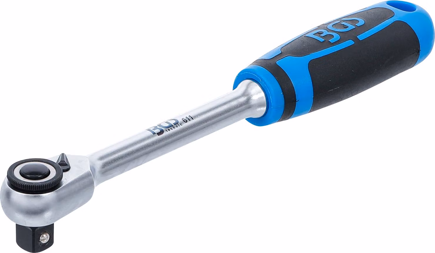 Cricchetto reversibile BGS, a denti fini, attacco quadro 10 mm (3/8") - 611