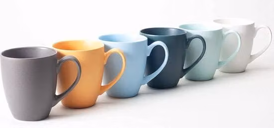 Set di 6 tazze da caffè Hanseküche in ceramica con motivo a pois multicolore, capacità 360 ml
