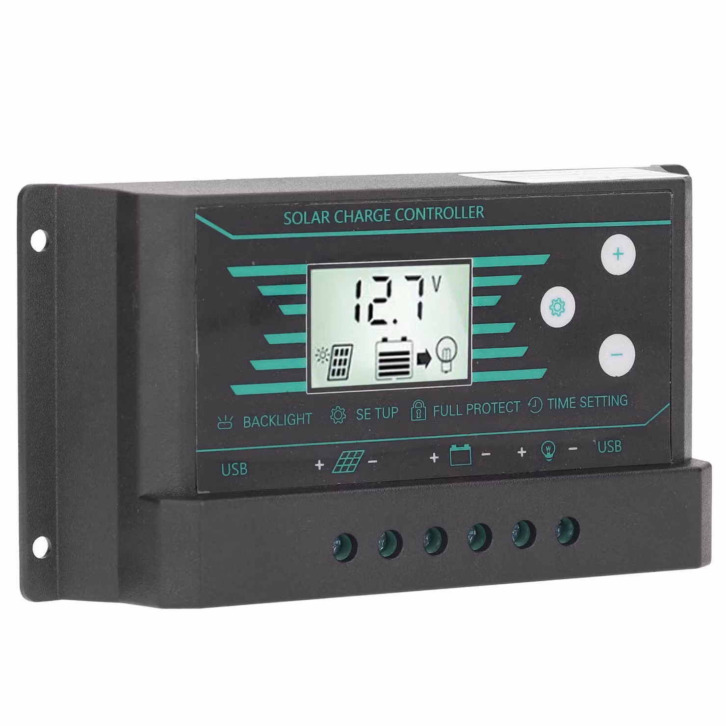 Regolatore di carica solare, regolatore di carica solare, regolatore di carica solare PWM, regolatore di batteria solare, regolatore del pannello solare, regolatore di carica solare doppio USB