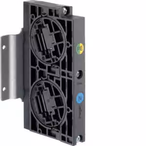 Supporto Hager PE/N, universaleN, 2P+piastra di montaggio, 2 pezzi UZ62MB2