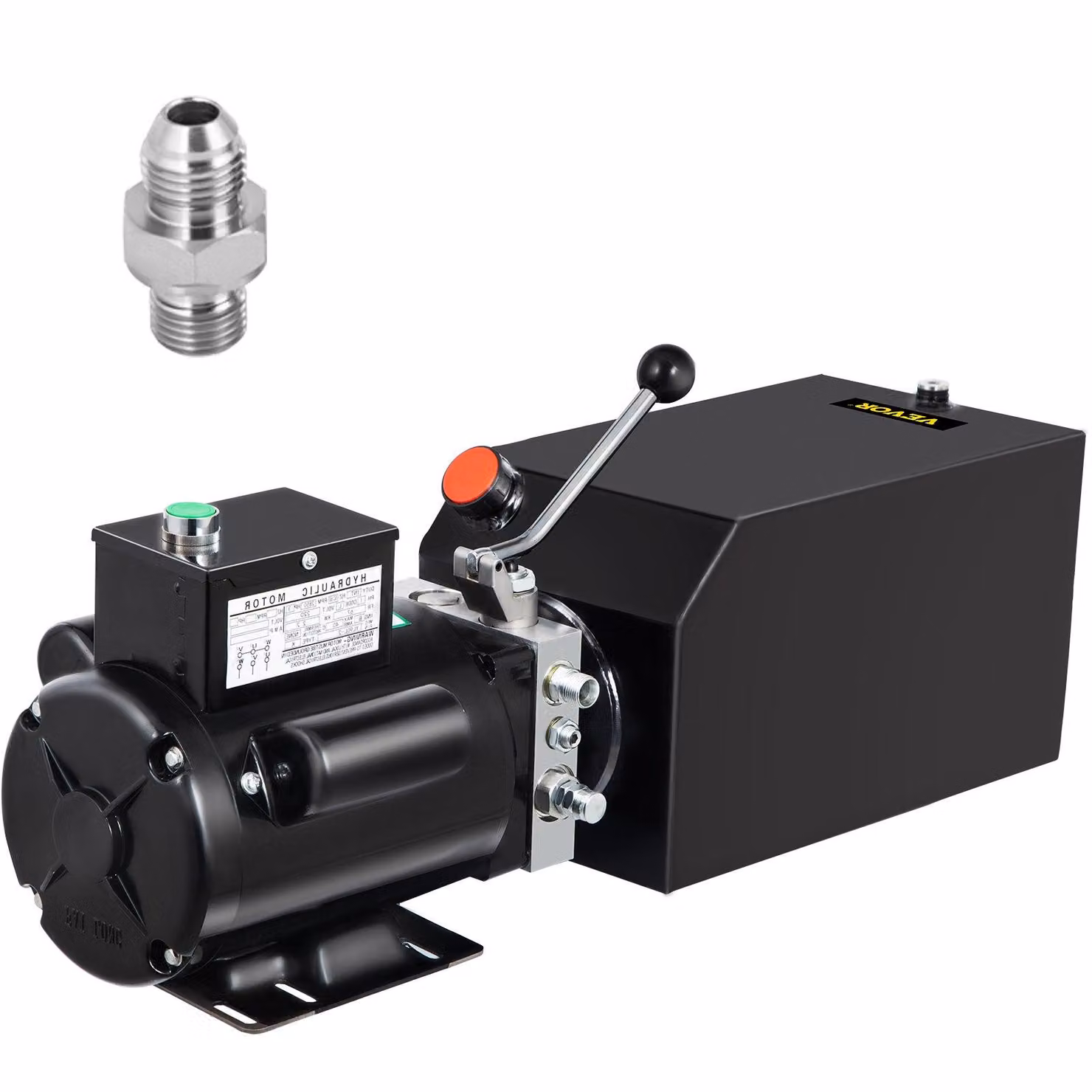 Centralina idraulica VEVOR 14 L per sollevatori di auto - pompa idraulica da 1 CV, 60 Hz, serbatoio in metallo, adatta per sollevatori di veicoli, trattori e riparazioni di autovetture