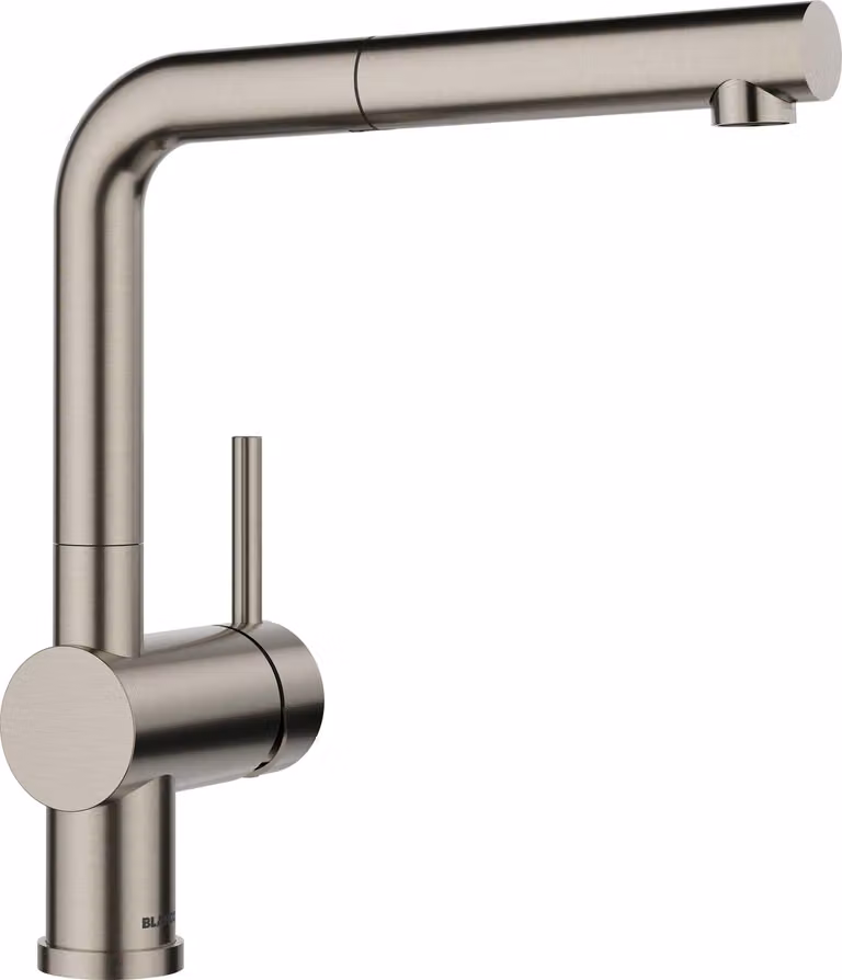 Miscelatore da cucina Blanco con doccetta LINUS-S satinato platino 527699