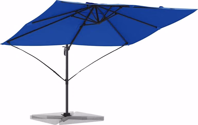 Ombrellone Azzurro 351 x 250 x 260 cm Poliestere e Alluminio