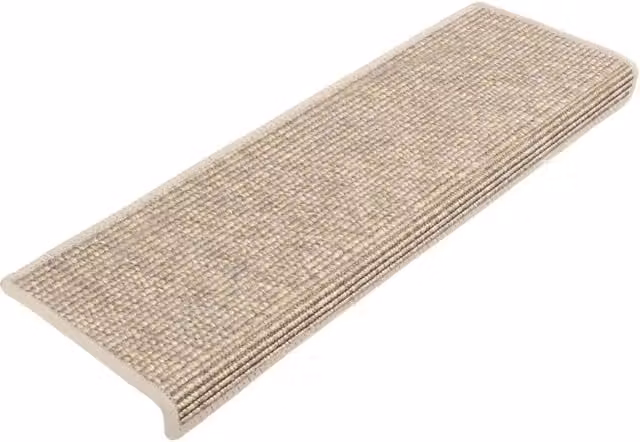 Tappetini per scale 15 pz 65x21x4 cm Beige chiaro 326909