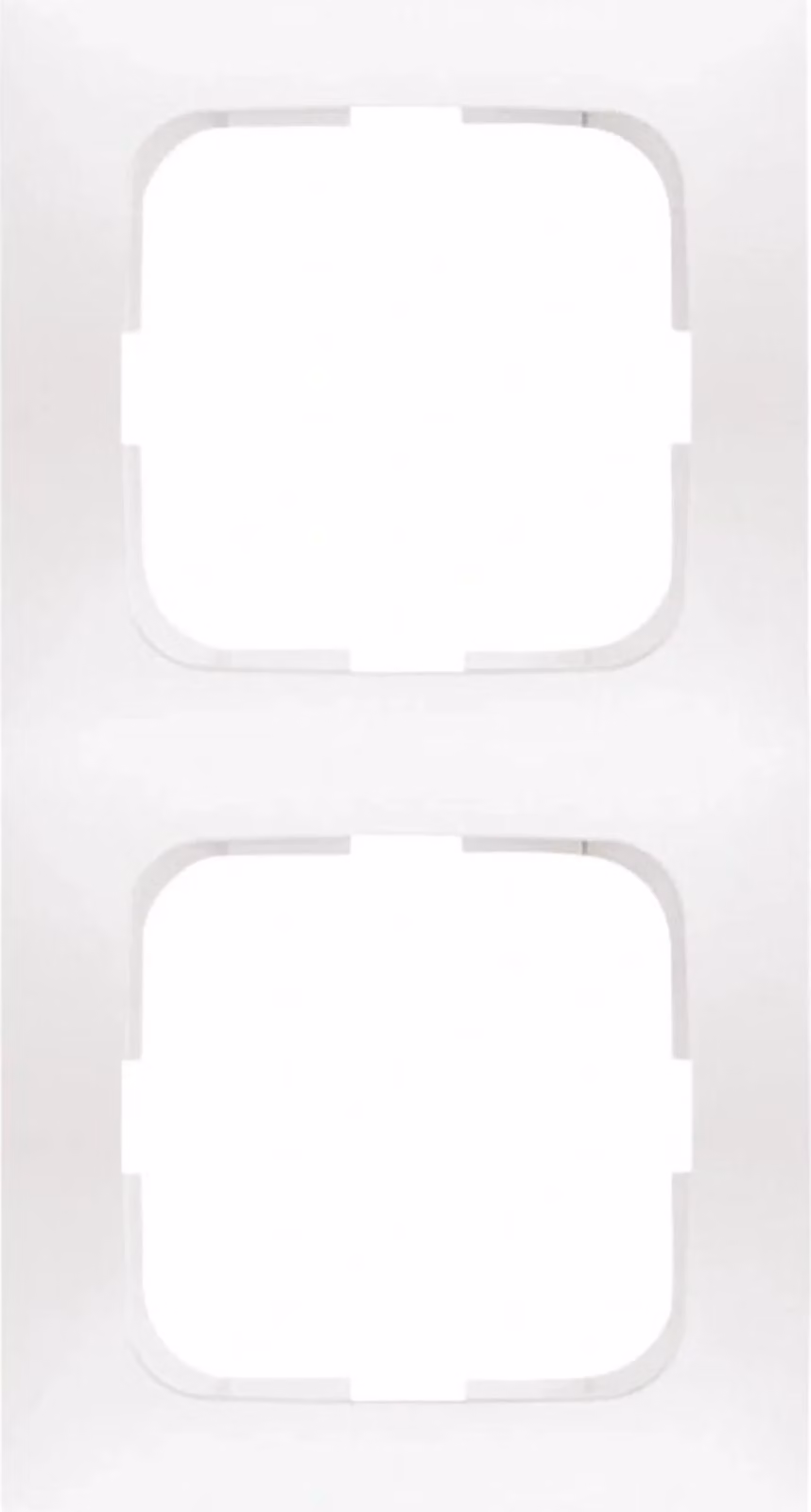 Cornice Busch-Jaeger, doppia, Reflex SI, bianco alpino, 1 pz.