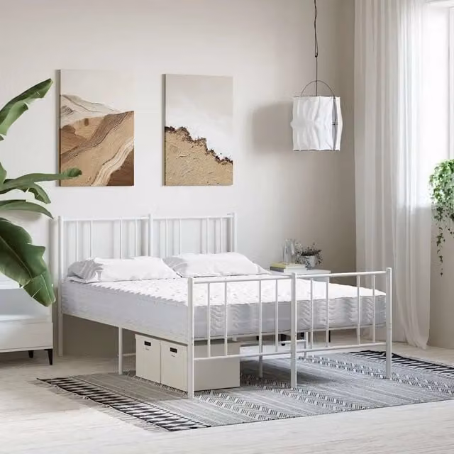 Materasso in schiuma comfort foam bianco vidaXL L/P: 120 x 210 cm