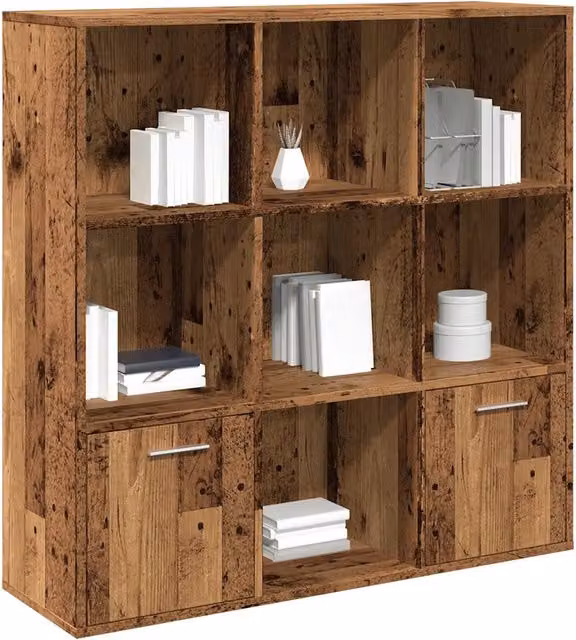 Libreria a muro Design Mania in legno marrone con pannello posteriore L: 98 cm, P: 29 cm, H: 97,5 cm