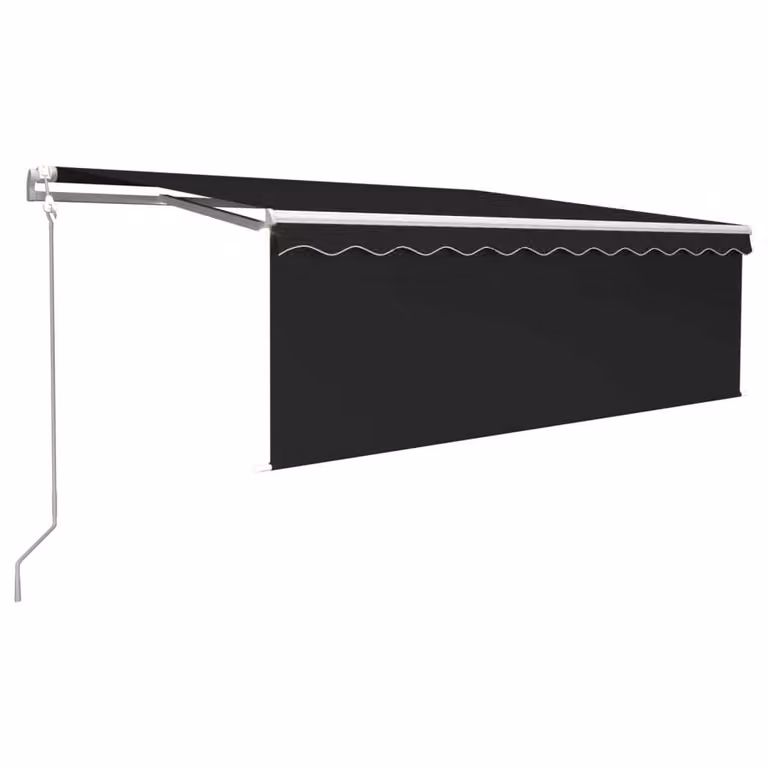 Tenda Automatica Parasole Sensore Vento e LED 4x3m Antracite