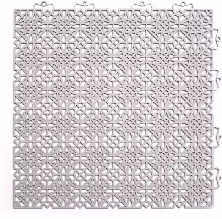 Piastrelle in PVC grigio chiaro resistenti alle intemperie
