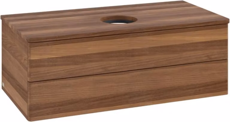 Mobiletto V&B senza struttura frontale - illuminazione Antao 100x36x50cm, WBP-colore w. wal, w. walnut