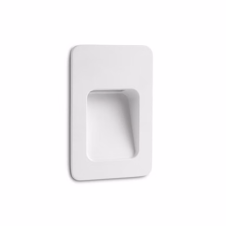 Lampada da parete a incasso a LED NASE-2 3W 3000K IP44 Bianco
