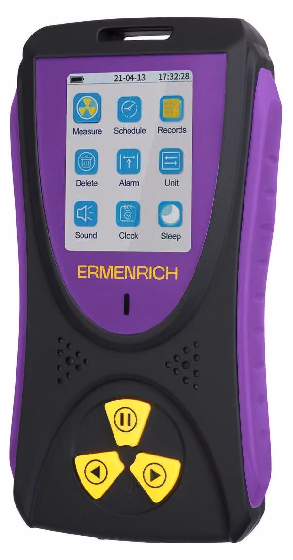 Rilevatore di radiazioni Ermenrich, modello Ping RD50, colore viola