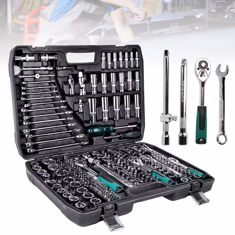 Kit di strumenti meccanici per la riparazione di veicoli, composto da 216 pezzi