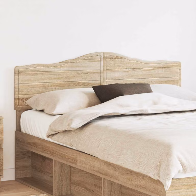 Testiera per letto vidaXL in legno ingegnerizzato Rovere Sonoma, colore marrone, stile minimalista