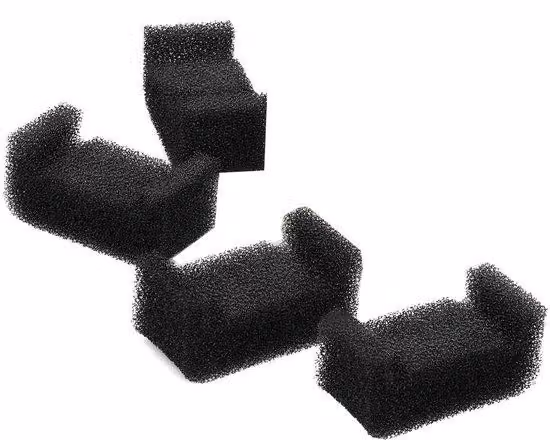 Quattro contenitori sostituibili a forma di U per l'acqua dei gatti, 2 litri, a tripla filtrazione, in polipropilene