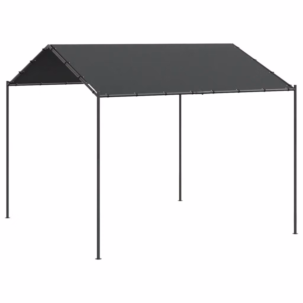 Tenda a Baldacchino Videx Antracite in Acciaio e Poliestere 300 x 300 cm – 2