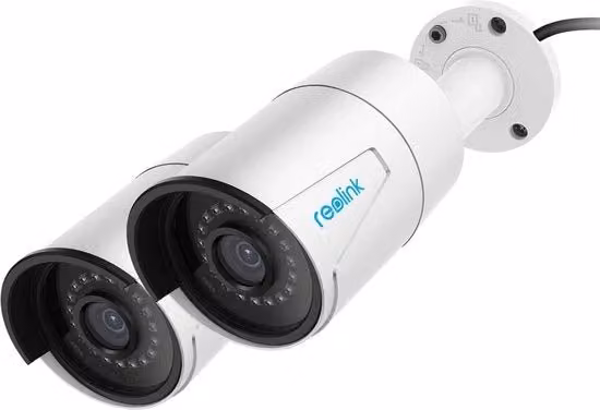 Camera di sicurezza IP Reolink da 5MP con riconoscimento facciale e veicolare, PoE, per esterni, colore bianco