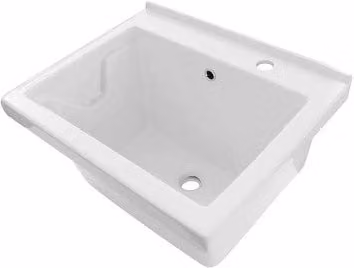 Vasca lavatoio in ceramica bianca Inbagno L: 60 cm, P: 50 cm