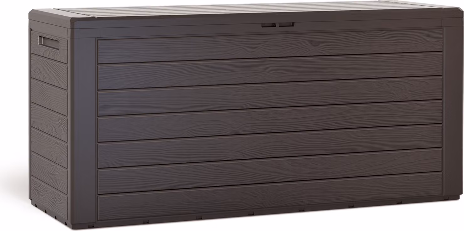 Woody 120 cm scatola per cuscini 120x45x60 cm, marrone