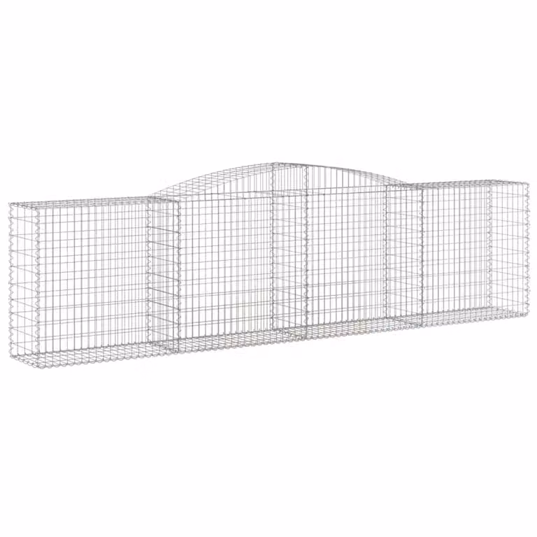 Cesto Gabbione ad Arco 400x50x100/120 cm Ferro Zincato