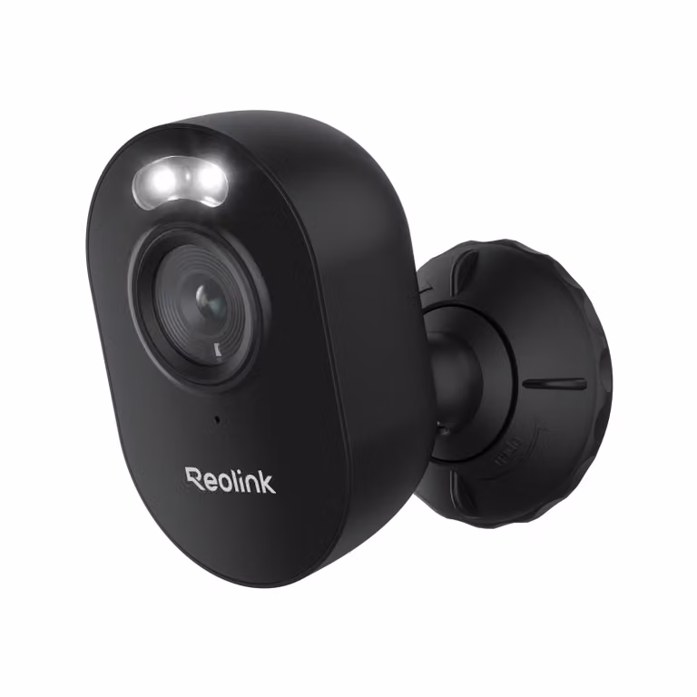 Reolink Lumus, telecamera di sicurezza WiFi da esterno 2K 4MP con faretto, WiFi 2,4/5GHz, audio bidirezionale, rilevamento intelligente, sirena, visione notturna, nero