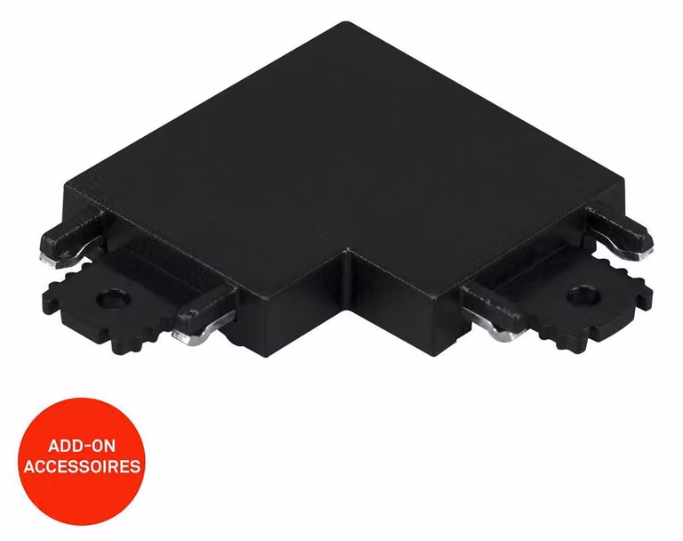 Sistema di binari Briloner Luxtrail, connettore angolare, accessori, nero
