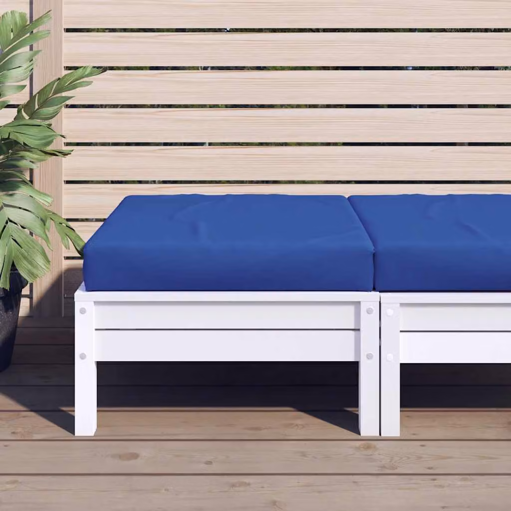 vidaXL Cuscino per Pallet Blu in Tessuto Oxford e Schiuma, L/P/H: 60 x 60 x 9,5 cm