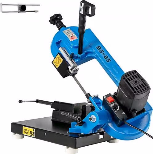 Sega a nastro verticale da banco VEVOR 1000W per metallo, legno, vetroresina e plastica, blu