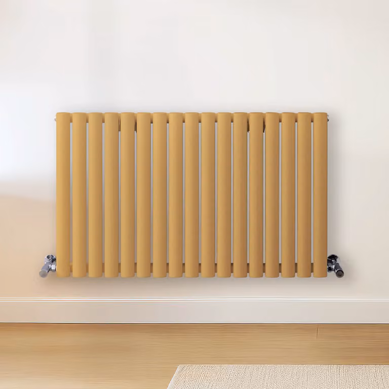 Radiatore di Design Orizzontale Giallo (Autumn Giallo) - 600mm x 1000mm - Pannello Doppio  - Revive