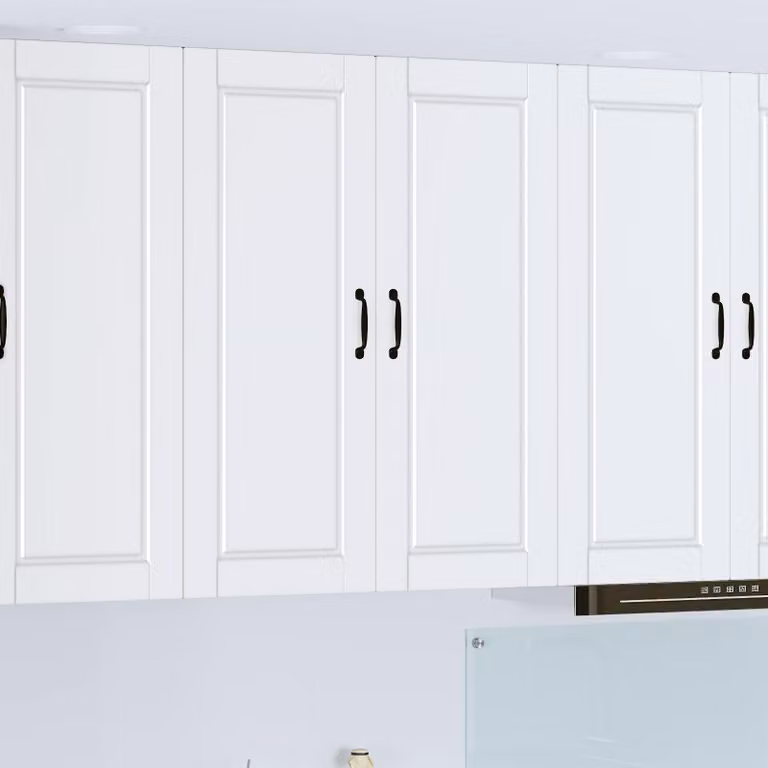 Armadietto a muro vidaXL PORTO Bianco con ante a battente e ripiani interni L: 80 cm, P: 31 cm, H: 100 cm