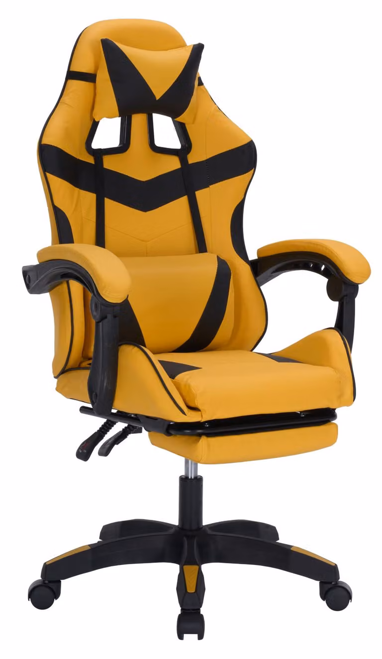 Sedia da gaming Krit Eco giallo-nero
