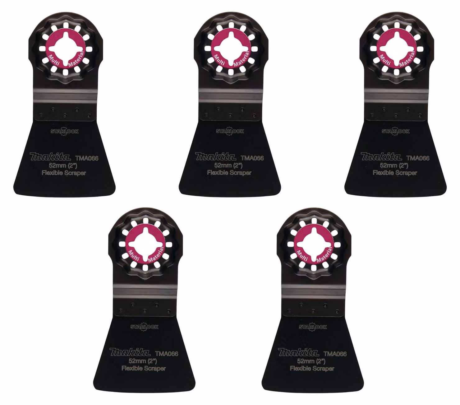 Raschietto Makita TMA066 Starlock OIS / Plus / Max 52 x 40 mm, 5 pezzi (5x B-64995)