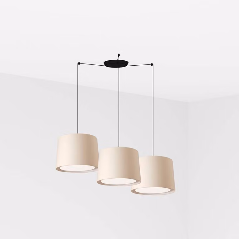 Faro Conga Nero Lampada a sospensione Ø500*350*Ø450 Lampade Beige