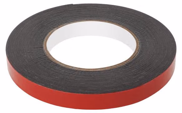 Nastro biadesivo in schiuma Rebel NAR0424B, 15 mm x 10 m, colore nero