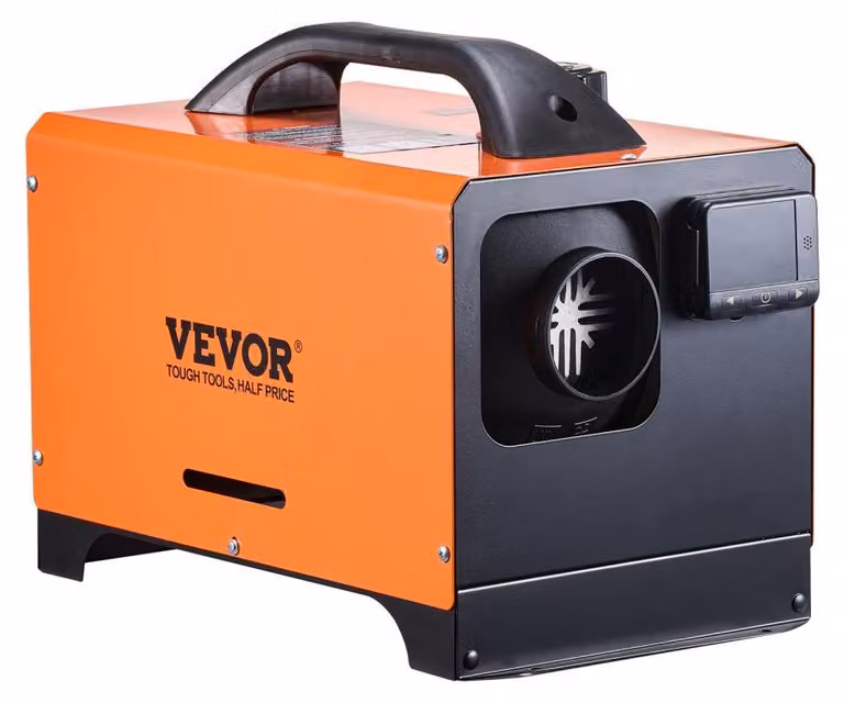 Riscaldatore diesel da 12-24 V - Potenza da 5-8 kW - Dimensioni 410x255x315 mm - Capacità serbatoio 5 litri - Adatto per camper, camion, imbarcazioni