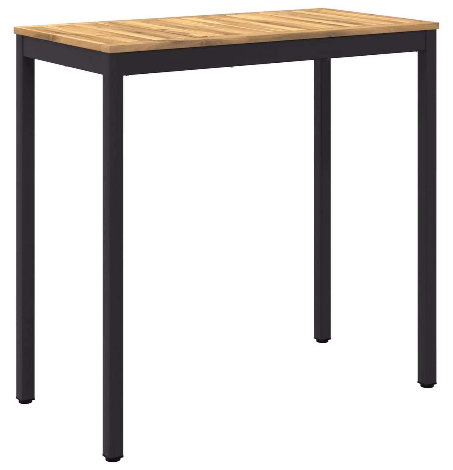 Tavolo da giardino, bianco e nero, dimensioni 108,5 x 55 x 105 cm