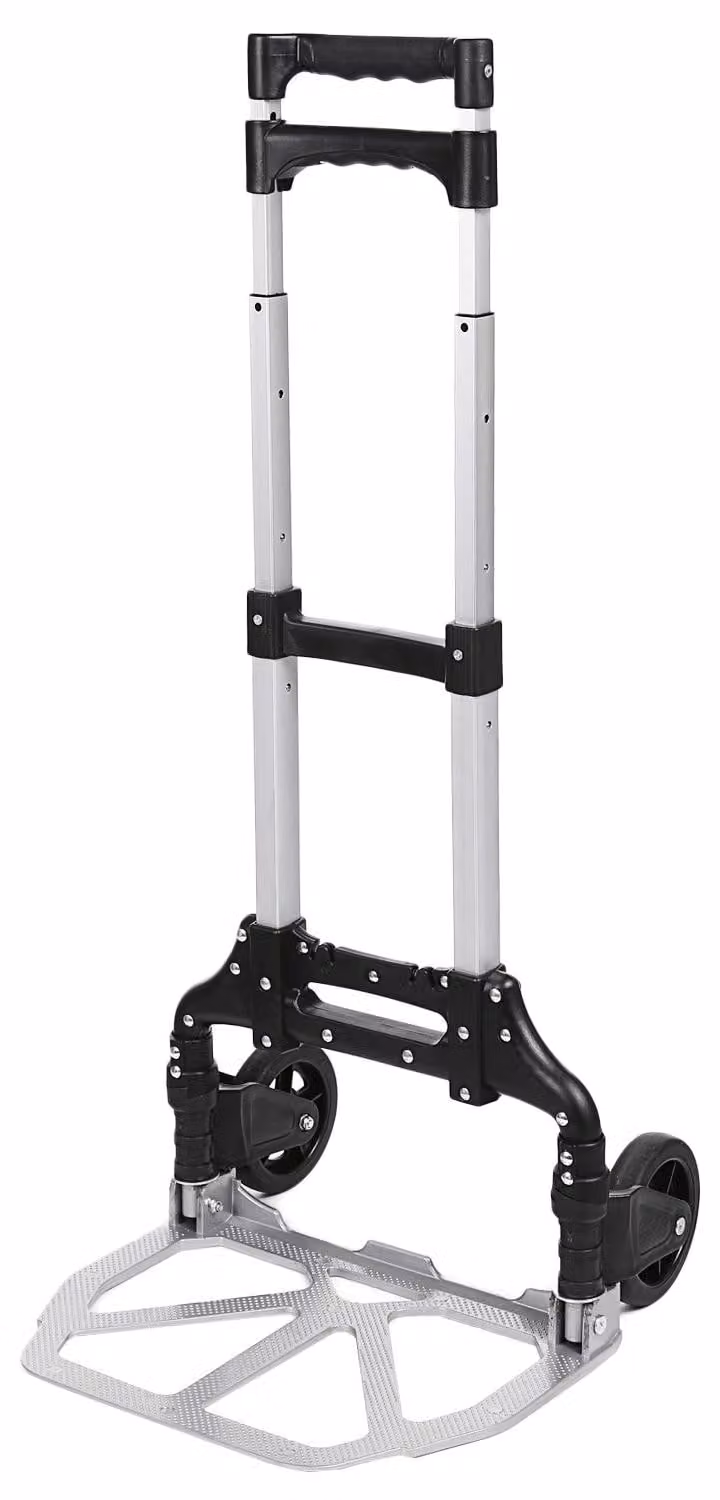 Carrello trasportatore leggero, pieghevole, con portata di 70 kg, maniglia regolabile, ideale per giardinaggio e campeggio