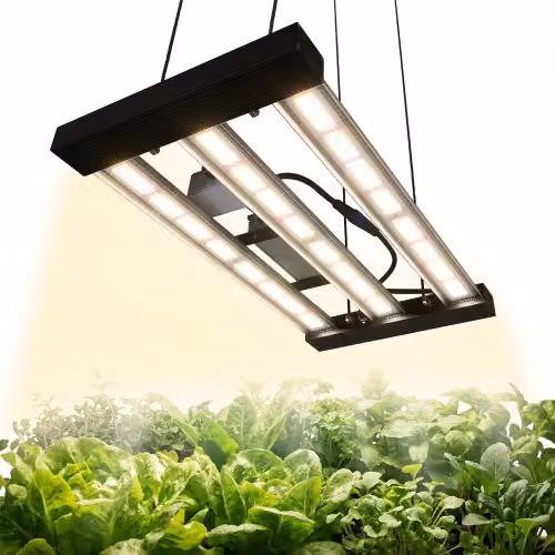 VEVOR Lampada per Coltivazione LED da 200 W a Spettro Completo per Piante Dimmerabile, per Piante da Interno, per Tenda da Coltivazione, Gamma Spettro 400-740 nm, Luminosità Regolabile, Ortaggio