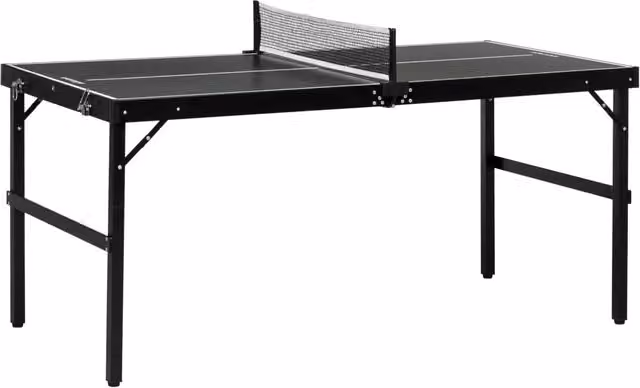 Tavolo da Ping Pong Pieghevole Minimal Nero L: 152 cm, P: 76 cm, H: 72 cm