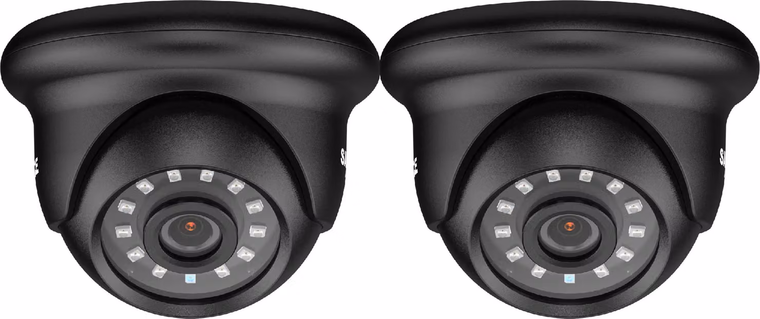 Telecamere di sicurezza SANNCE, risoluzione HD 1080P, visione notturna intelligente, 2 pezzi