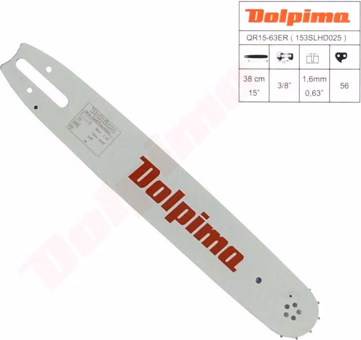 Asta di guida Dolpima 3/8'' 1,6Mm 38Cm/15'' 10T ( 153Slhd025 , 3003 000 6111 ) Stihl