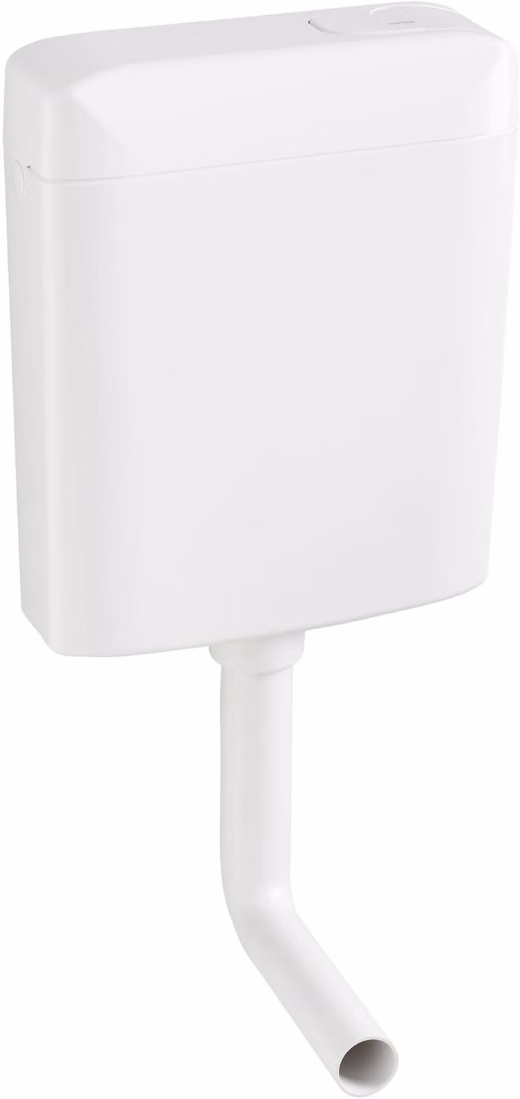 Cassetta scarico a muro, modello AP, colore bianco, profondità standard, capacità 6-7,5 litri