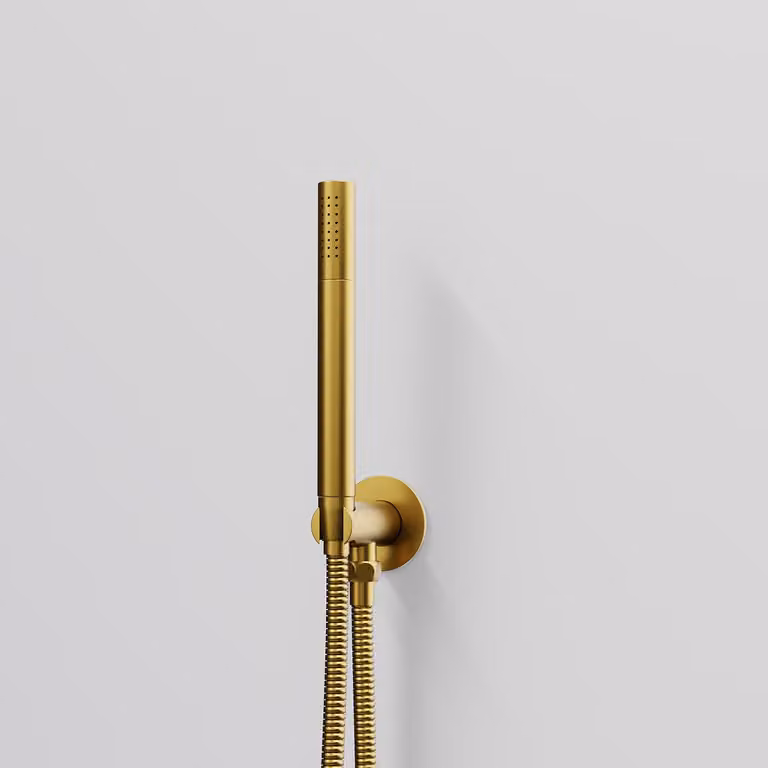 Ensemble de douche à main Steinberg Série 100 avec coude de raccordement intégré, douchette à main sur tige, 1001670BG, 1001670BG