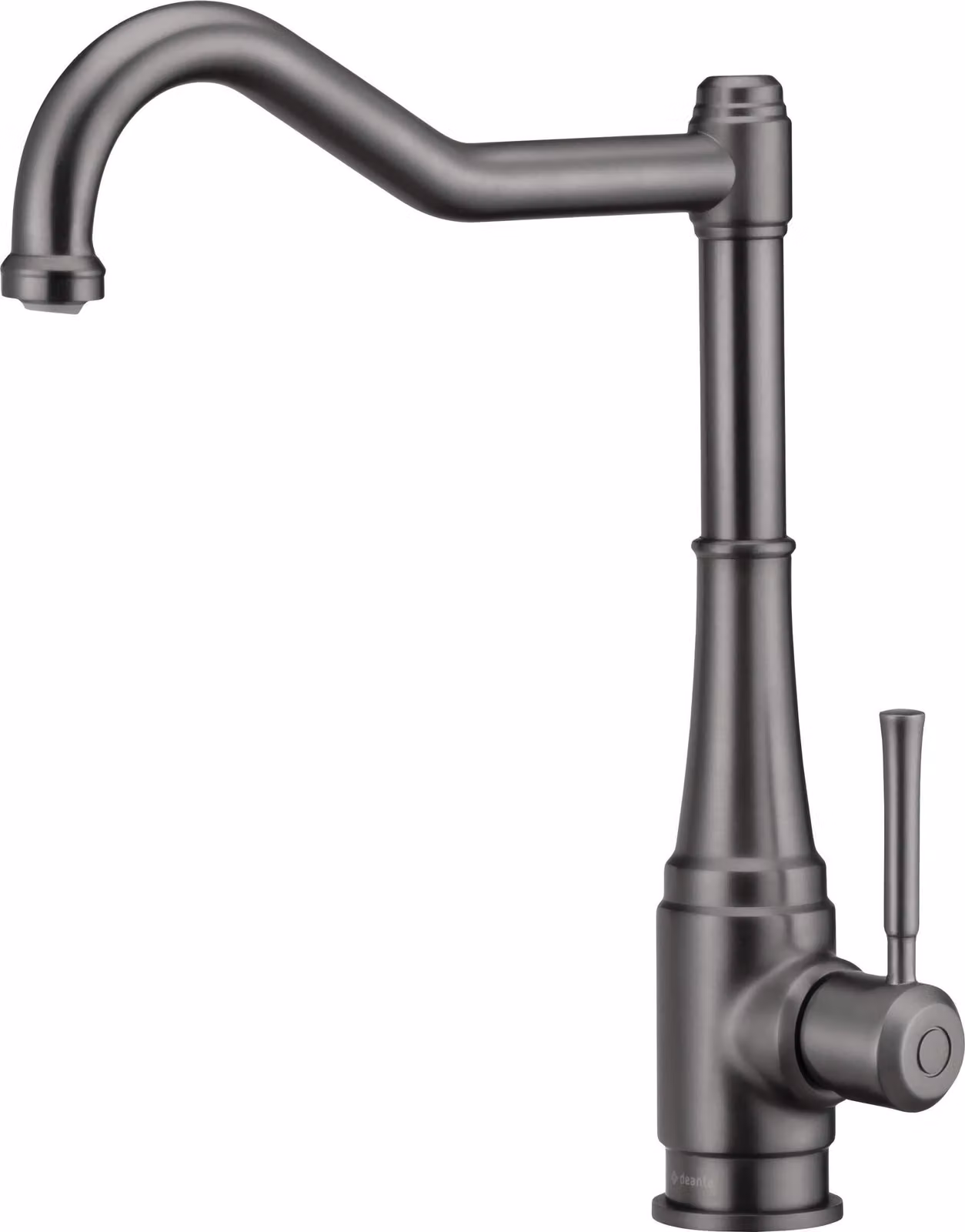 Kitchen faucet with rectangular spout