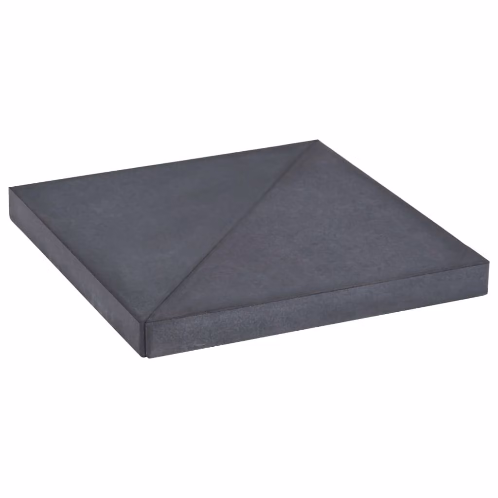 Maison Exclusive - Peso per ombrellone in granito nero, quadrato, 15 kg