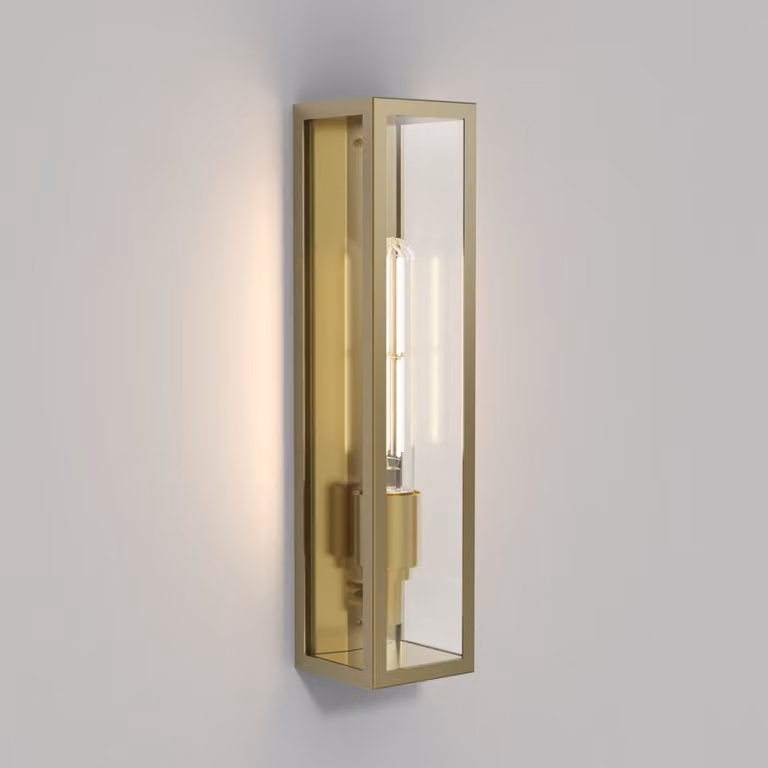Astro Harvard - Lampada da parete per esterni a LED in ottone naturale IP44, E27