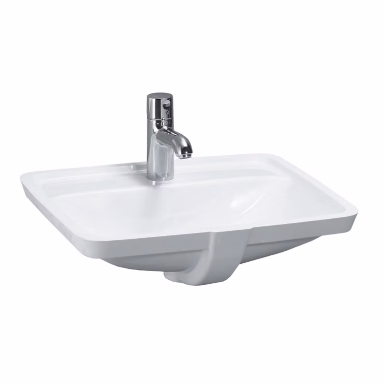 LAUFEN PRO S lavabo encastré, sans trou pour robinet, avec trop-plein, 595x430mm, US fermé, H811968A001091, H811968A001091