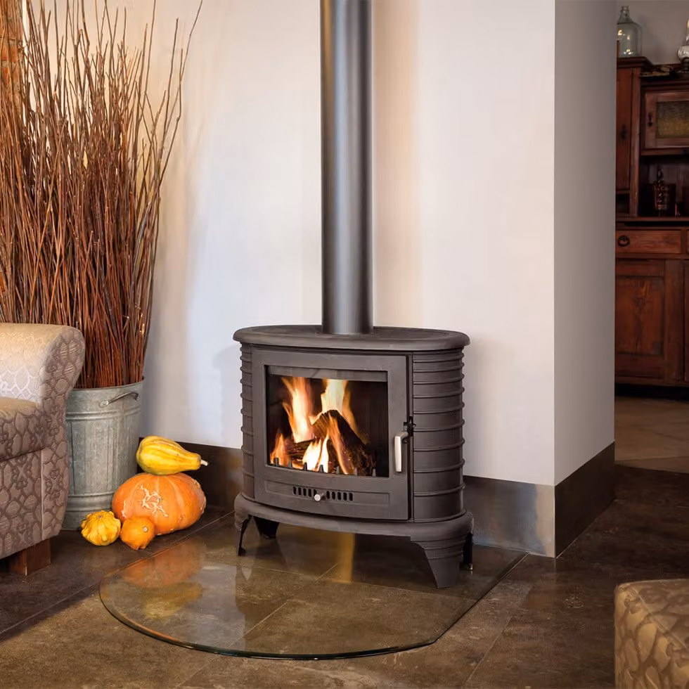 Stufa a legna in ghisa K8 Ø 130 9 kW