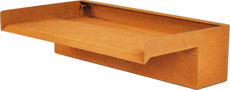 KÖHKO Cascata Alberta 60 cm in Acciaio Corten – Lama d'Acqua Decorativa per Laghetto, Piscina e Giardino
