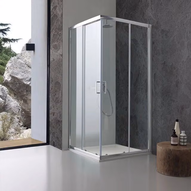 Box doccia quadrato 90x90 cristallo trasparente